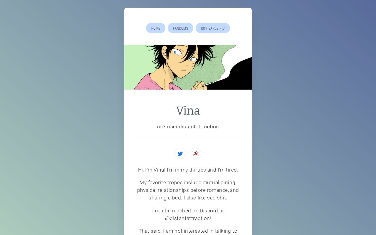 Carrd profile picture for @vina